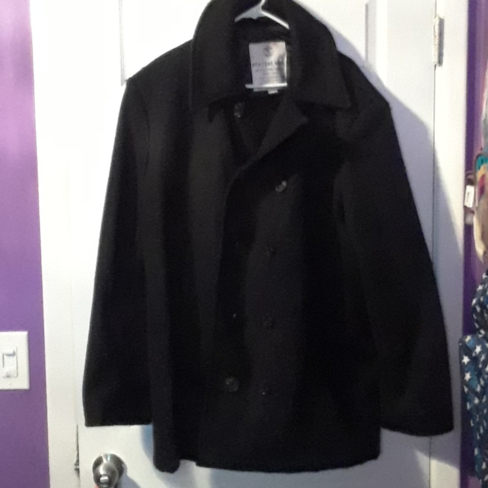 Men's wool peacoat